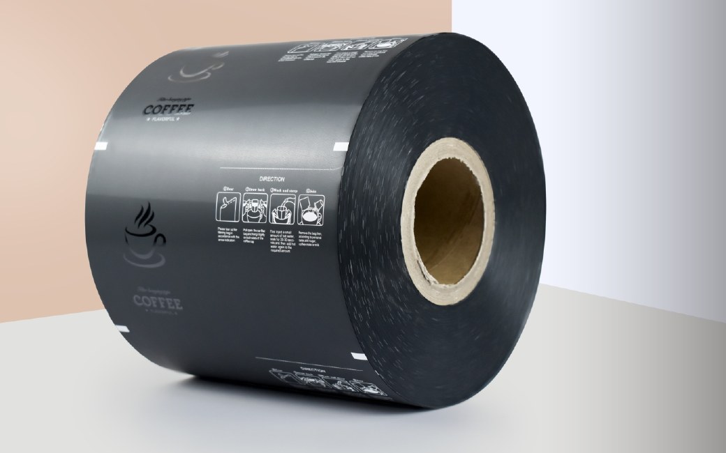 Printed flexible packaging film roll